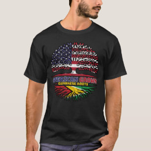 Guyana Guyanese US American USA United States Tree T-Shirt