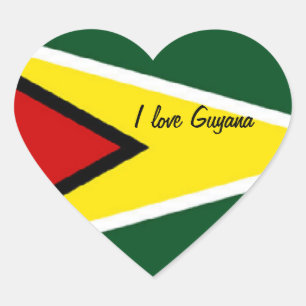 Guyana heart sickers sticker