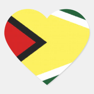 Guyana Heart Sticker