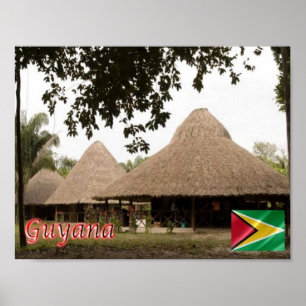 Guyana -  Houses - Poster