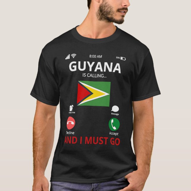 Guyana Is Calling T-Shirt (Front)