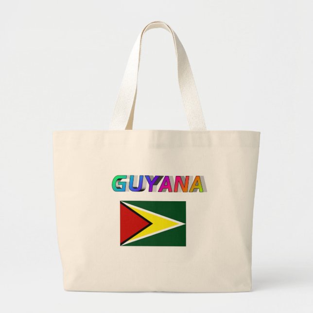 Guyana Large Tote Bag (Front)