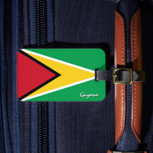 Guyana Luggage Tags, patriotic Guyana Flag Luggage Tag