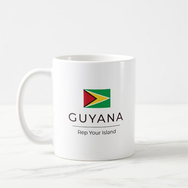 Guyana Minimalist | Everyday Pride Coffee Mug (Left)