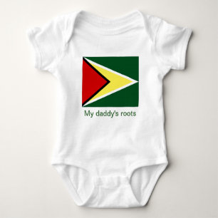 Guyana my daddy's roots baby bodysuit