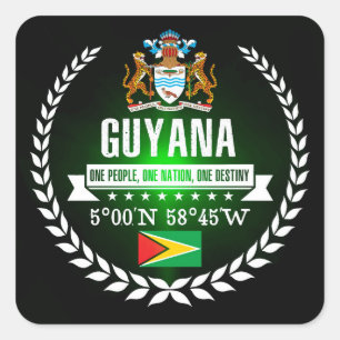 Guyana Square Sticker