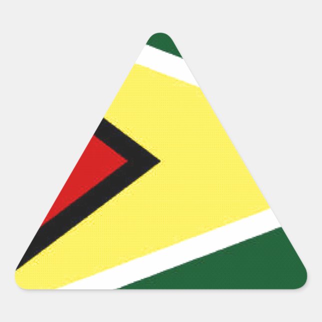 Guyana Triangle Sticker (Front)