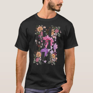 Guyana Vintage Flowers Floral Guyanese Pride T-Shirt