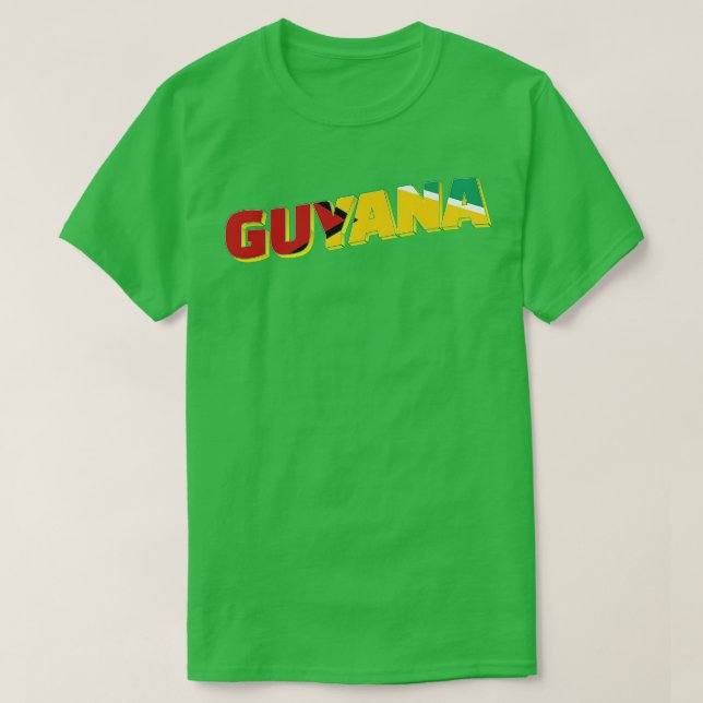 Guyana Vintage style retro souvenir 2 T-Shirt (Design Front)