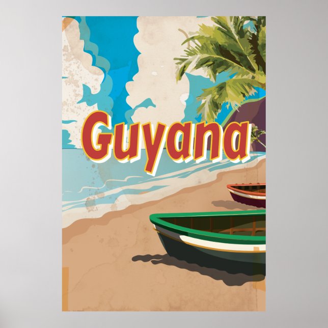 Guyana Vintage vacation Poster (Front)