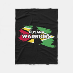Guyana Warriors Cricket  Fleece Blanket