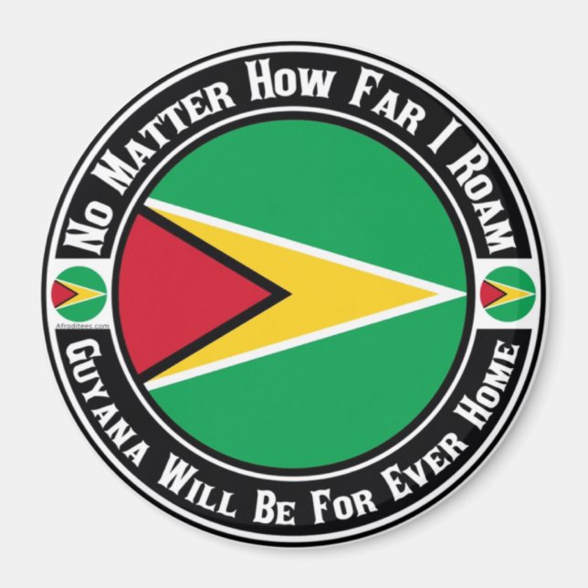 Guyana Will Be For Ever Home Magnet (Front)