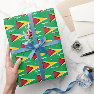 Guyana Wrapping Paper, Green, Guyana Flag Paper