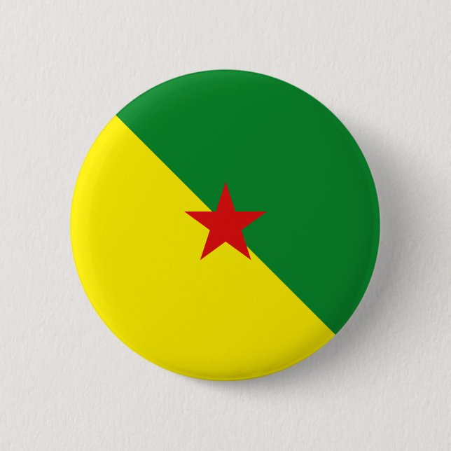 Guyane Fisheye Flag Button (Front)