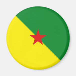Guyane Fisheye Flag Magnet