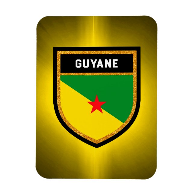 Guyane Flag Magnet (Vertical)