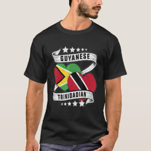 guyanese and trini  half trinidad half guyana flag T-Shirt