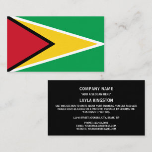 Guyanese Flag, Flag of Guyana Business Card