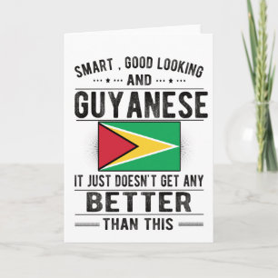 Guyanese Flag Guyana Heritage Guyanese Roots Card