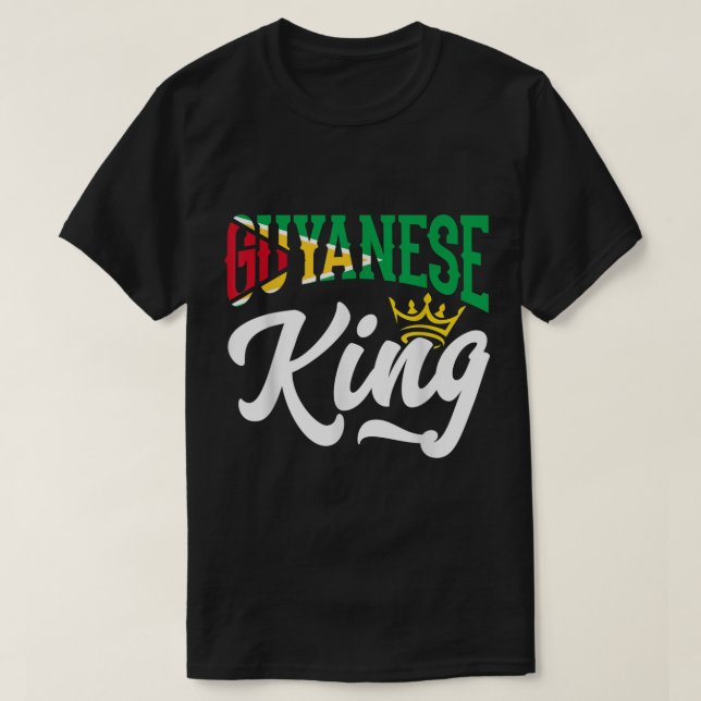 Guyanese King Guyana Guyana Flag  T-Shirt (Design Front)
