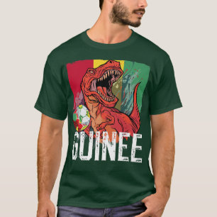 Guyanese Soccer T Re Dinosaur Guinea Flag T-Shirt