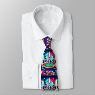 Guys Playing Cards Poker Game Tie