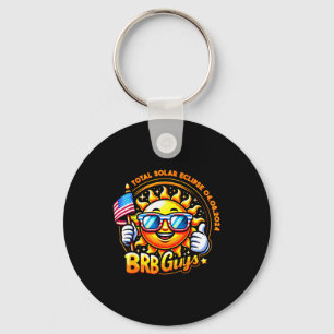 Guys Shirt Vintage Totality Solar Eclipse Brb Key Ring