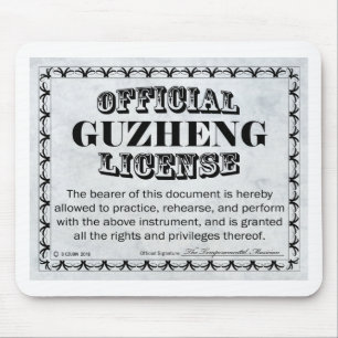 Guzheng License Mouse Pad