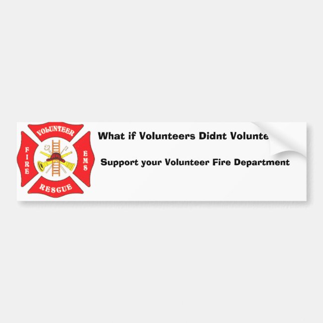 gvfa_a, What if Volunteers Didnt Volunteer?, Su... Bumper Sticker (Front)