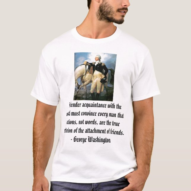 gw, George Washington - Customised T-Shirt (Front)