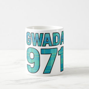 GWADA 971 Madras Caribbean Pride of Guadeloupe Coffee Mug