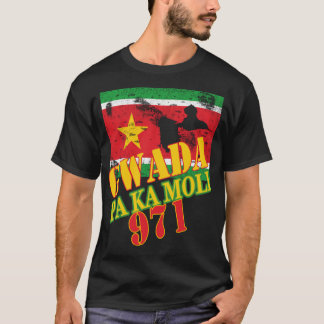 GWADA PA KA MOLI FLAG 971 GUADELOUPE CREOLE T-Shirt