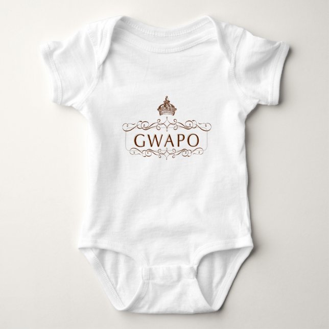 GWAPO - FUNNY FILIPINO DESIGN BABY BODYSUIT (Front)