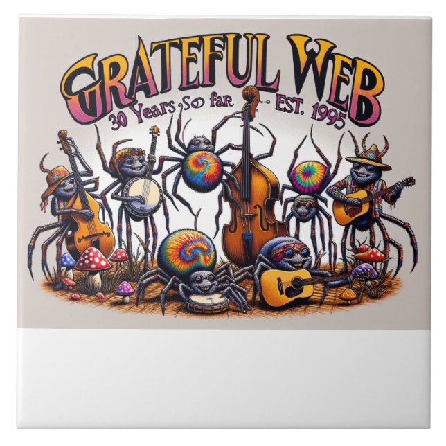 gweb band 30 years ceramic tile (Front)