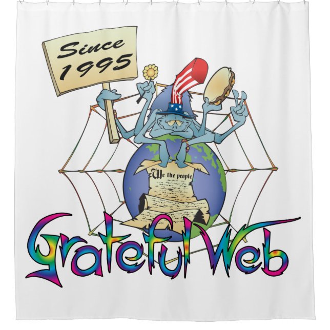 gweb shower curtain (Front)