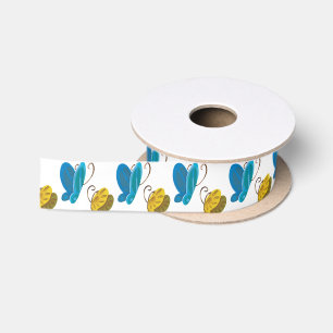 Gwenhwyer's Butterflies Ribbon Satin Ribbon