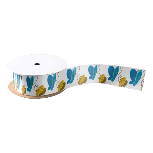 Gwenhwyer's Butterflies Ribbon Satin Ribbon (Spool)