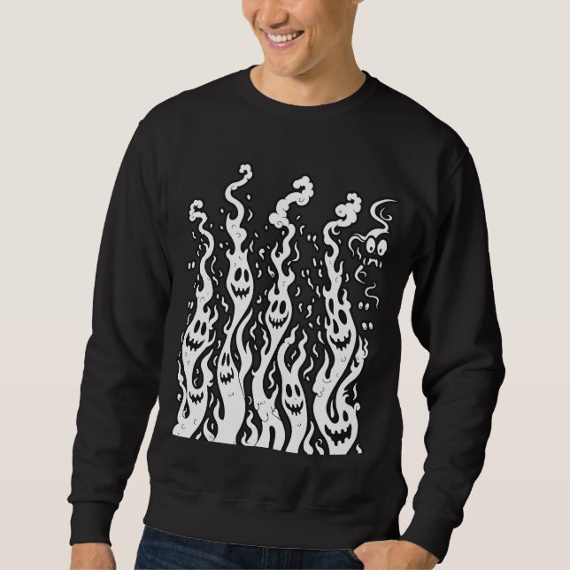 Gwosts Flames Men's Sweatshirt (Front)