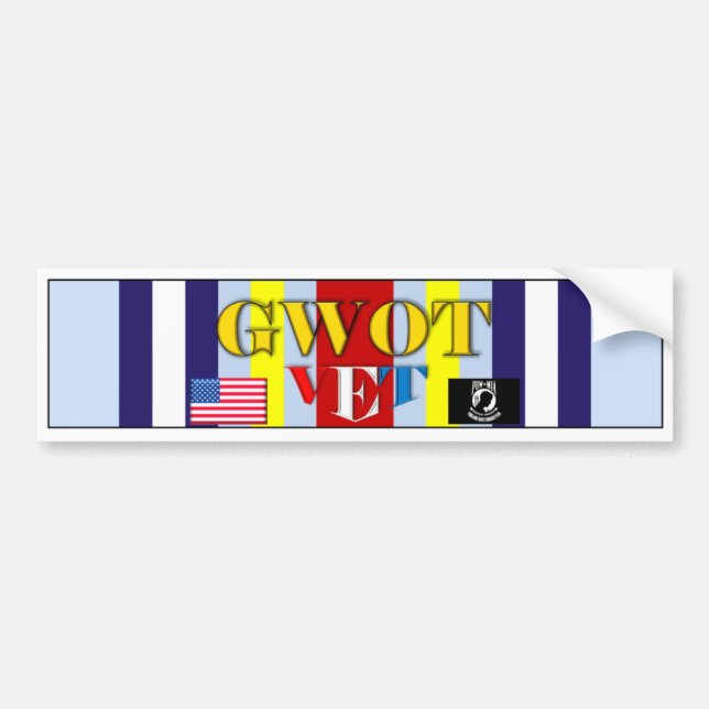 GWOT VET BUMPER STICKER (Front)