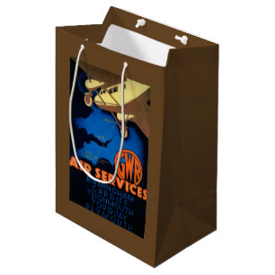 GWR Air Services Vintage PosterEurope Medium Gift Bag