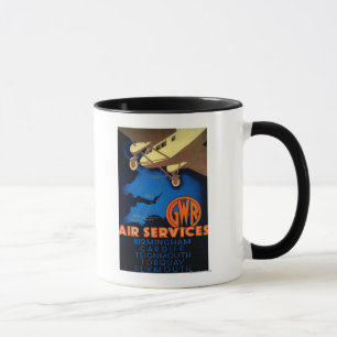 GWR Air Services Vintage PosterEurope Mug