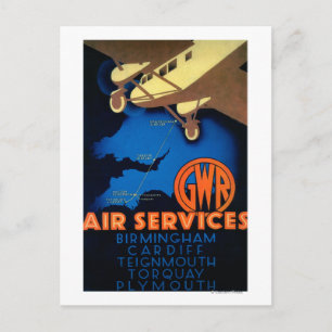 GWR Air Services Vintage PosterEurope Postcard