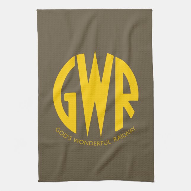 GWR Great Western Railways 1930 Trains Hiking Duck Tea Towel (Vertical)