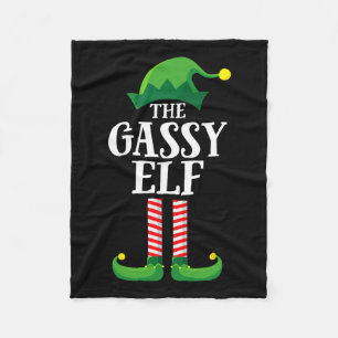 Gy Elf Matching Family Group Christmas Party  Fleece Blanket