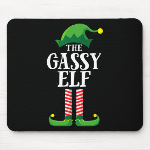 Gy Elf Matching Family Group Christmas Party  Mouse Pad
