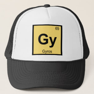 Gy - Gyros Chemistry Periodic Table Symbol Trucker Hat