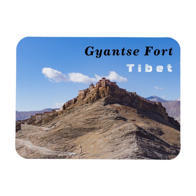 Gyantse Dzong fortress - Tibet Magnet (Horizontal)