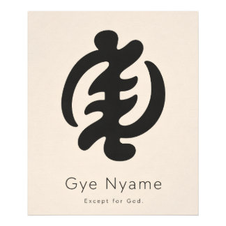 Gye Nyame Adinkra Symbol | Minimalist African Heri Photo Print