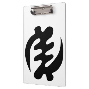 Gye Nyame God is Supreme Adinkra Symbol Clipboard