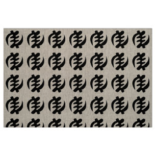 Gye Nyame   God is Supreme Adinkra Symbol Fabric